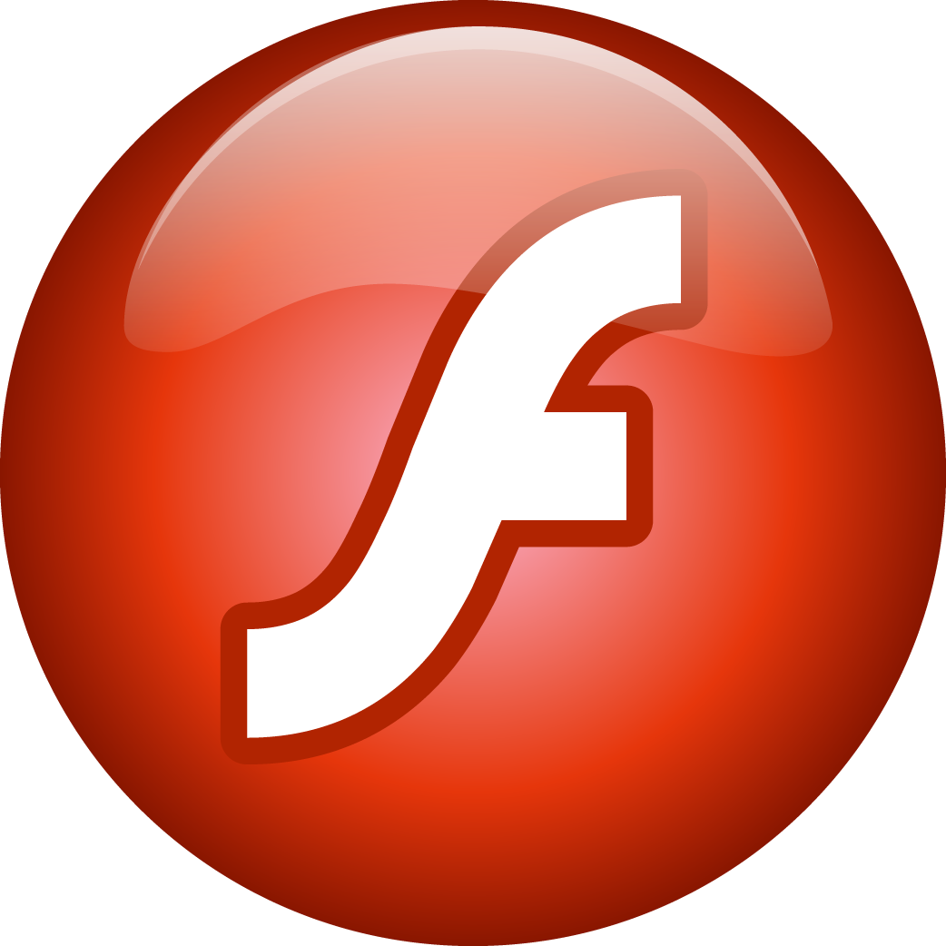 Adobe Flash logo.